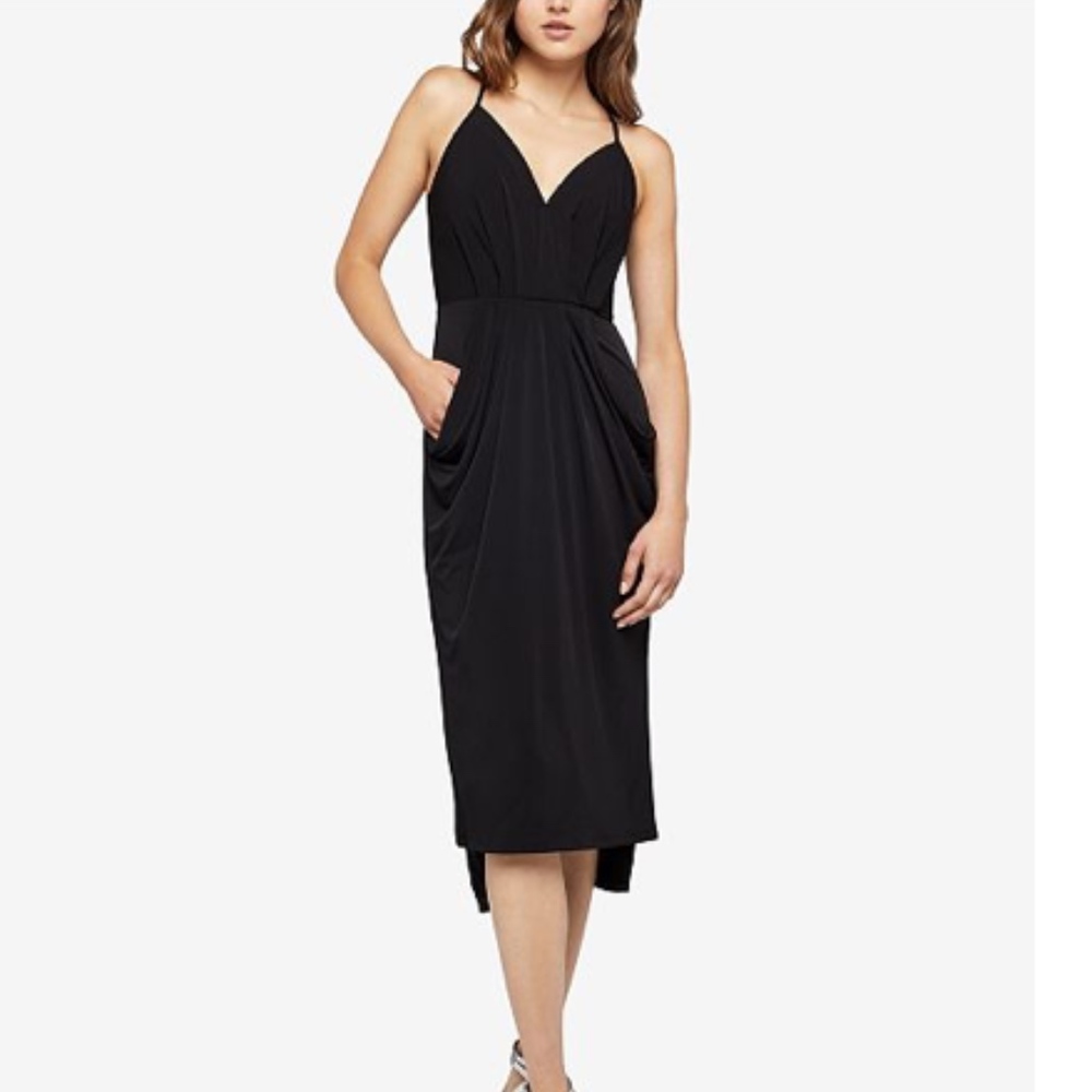 BCBGeneration Faux Wrap Midi Dress Brand New
